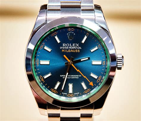 rolex milgauss blue fake|rolex milgauss price chart.